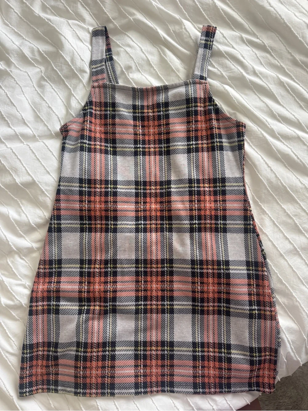 Free People Plaid Pinafore Mini Dress - Size M